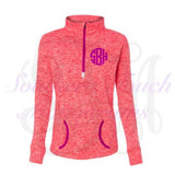 Monogrammed Ladies 1/4 Zip Cosmic Fleece Pullover