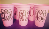 Monogrammed Stadium Cup