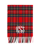Monogrammed Patterned Cashmere Feel Scarf
