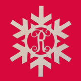 Snowflake Wooden Monogram
