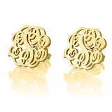 Monogrammed Classic Stud Earrings