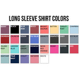 Monogrammed Long Sleeve Comfort Colors T-Shirt