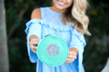 Monogrammed Mint Jewelry Case