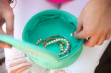 Monogrammed Mint Jewelry Case