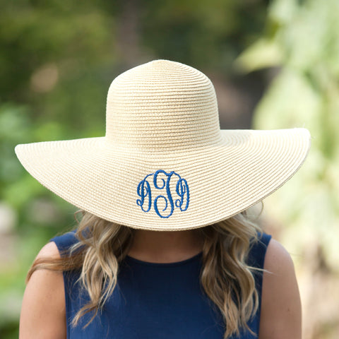 Monogrammed Sun Hat