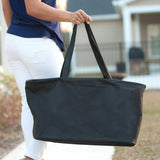 Monogrammed Black Ultimate Tote Bag