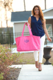 Monogrammed Hot Pink Ultimate Tote Bag