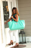 Monogrammed Mint Ultimate Tote Bag