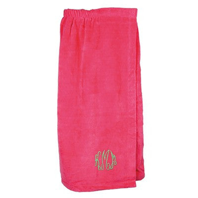 Monogrammed Terry Spa Wrap