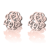 Monogrammed Classic Stud Earrings