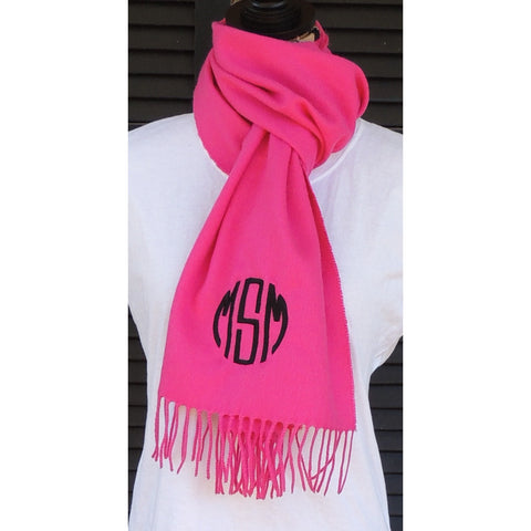 Monogrammed Cashmere Feel Scarf – Southern Touch Monograms