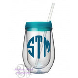 Monogrammed Wine Acrylic Tumbler