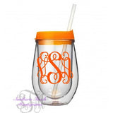 Monogrammed Wine Acrylic Tumbler