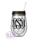 Monogrammed Wine Acrylic Tumbler