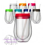 Monogrammed Wine Acrylic Tumbler